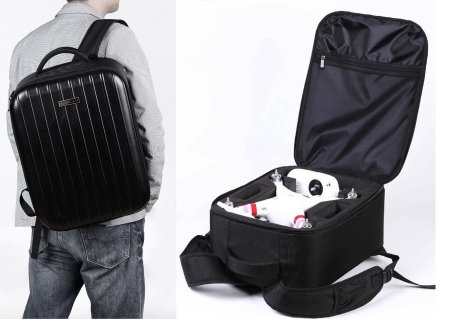 Backpack Bag Extra Light Case for DJI Phantom 1, DJI Phantom 2 Vision, DJI Phantom 2 Vision+, DJI Phantom 2 + Gimbal or DJI Phantom FC40, Fits Extra Accessories GoPro Cameras and Laptop Koozam® Products