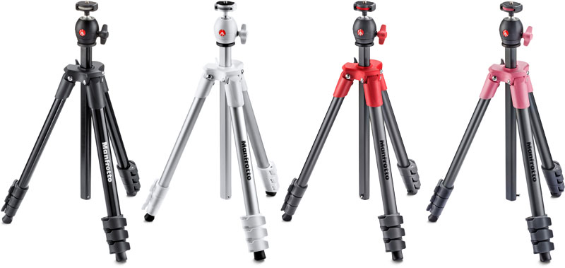 Manfrotto MKCOMPACTLT-RD Compact Tripod (Red)